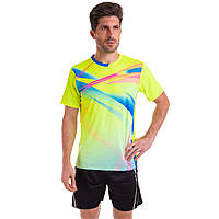 Комплект одежды для тенниса мужской футболка и шорты Lingo LD-1834A размер L цвет салатовый mr