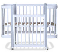 Кроватка детская Наталка МИА 120 х 60 см White and Gray (123588) ZZ, код: 8205543