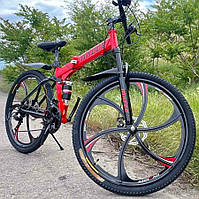 Велосипед горный Make 26" складной на литых дисках алюминиевая рама 17"