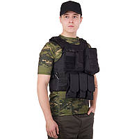 Разгрузочный жилет универсальный на 4 кармана Military Rangers ZK-5516 цвет черный mr