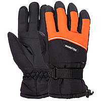 Перчатки горнолыжные мужские теплые MARUTEX AG-903 размер m-l цвет черный-оранжевый mr