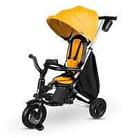 Велосипед трехколесный складной Qplay (регулировка спинки сидения и ручки) Nova+ Rubber Desert Yellow