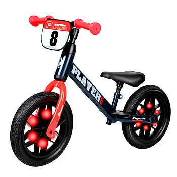 Біговел дитячий QPLAY (колеса 12 дюймів, регульоване по висоті сидіння) Player B-600Red Червоний