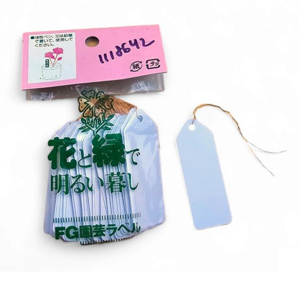 Етикетки для дроті Honmamon 6 см х 2 см, поліпропілен (50шт) (Японія)