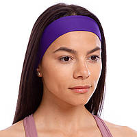 Повязка на голову Tactel Zelart CO-6259 цвет темно-фиолетовый ag