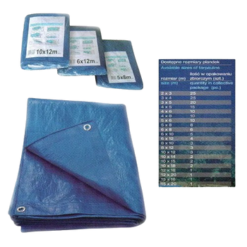 Тент затіняючий 4*6м 40гр/м2 блакитний Plandeka BBC-R