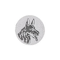 Жетон-наклейка 25мм Zelart Собаки 25-0039 цвет серебряный ag