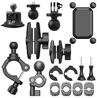 Крепление для экшн камер телефонов на мотоцикл AC Prof HQS-B68 FCC