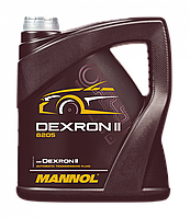 Трансмиссионное масло Mannol 8205 DEXRON II AUTOMATIC TRANSMISSION FLUID 4л (АКПП, жидкость ГУР, красное)