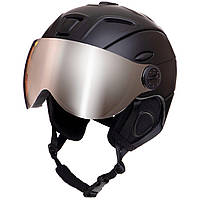 Шлем горнолыжный MOON Zelart MS-6296 размер M (55-58) цвет черный ag