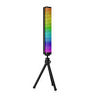 Светодиодная панель RGB ритм лампа на штативе 20см 5Вт 500мАгод Puluz TBD0601886102 FCC