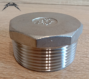 Заглушка нержавіюча різьбова зовнішня різьба AISI 304 Ду 20 (3/4')