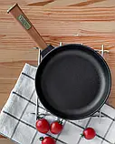 Сковорода чавунна Optima Brizoll 200 х 35 мм без кришки, фото 9