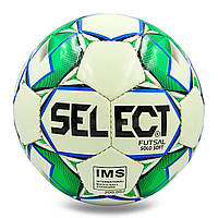 Мяч для футзала SELECT SOLO SOFT ST-8157 №4 белый-зеленый mr