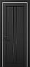 Двері міжкімнатні Папа Карло Тетра Т-02 Чорний матовий, фото 3