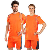 Форма футбольная Zelart Punch CO-1002 размер 2XL цвет оранжевый-серый ag
