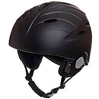 Шлем горнолыжный MOON Zelart MS-6295 размер M (55-58) цвет черный ag