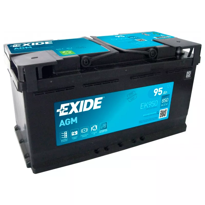 Автомобільний AGM акумулятор EXIDE 6СТ-95 Азе AGM EK950
