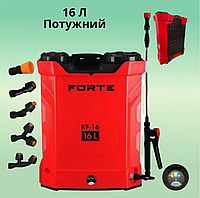 Опрыскиватель аккумуляторный с литиевой батареей Акум обприскувач Forte kf-16 с мягкой спинкой на 16 литров