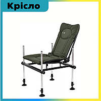 Кресло карповое фидерное М-Elektrostatyk F3 CUZO Зеленый Кресло для рыбалки электростатик до 120 кг