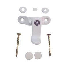 Захист металопластикового вікна від злому з вулиці сталь артикул U04 колір білий