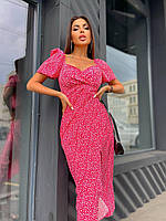 Женское модное платье Летнее женское платье Платье женское в цветочный принт Базовое легкое платье SS&V