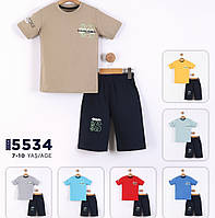 Костюм двійка дитяча футболка з шортами на хлопчика 7-10 років (7 л) "BAMBINI" купити гуртом в Одесі на 7км