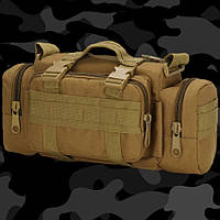 Сумка - подсумок тактическая поясная Tactical военная, сумка нагрудная с ремнем на плечо 5 FL-802 литров