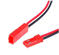 З'єднувальний кабель з конектором JST SM-2P (2pin - тато-мама) для LED стрічок SMD 3528 і не тільки