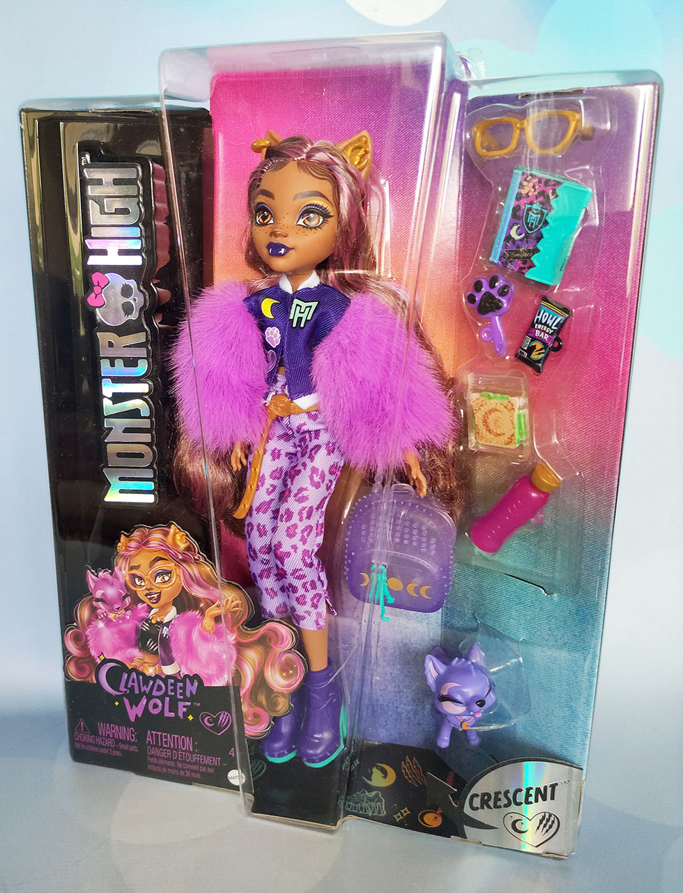 Монстр Хай Монстро-класика Клодін Вульф Колекційна лялька Monster High Clawdeen Wolf Doll with Pet Dog HRP65