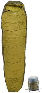 Туристичний спальник Pinguin Trekking 205 Khaki, Left Zip | Легкий, теплий, компактний | Ідеальний для походів і кемпінгу