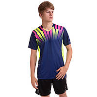 Комплект одежды для тенниса мужской футболка и шорты Lingo LD-1812A размер XL цвет темно-синий ag