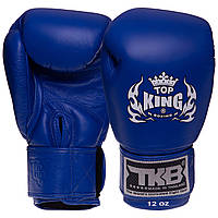 Перчатки боксерские кожаные TOP KING Ultimate TKBGUV размер 10 унции цвет синий ag