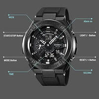 Фирменные спортивные часы SKMEI 2101BK | Часы для военнослужащих | YP-928 Армейские часы