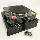 Маленькі електричні плити DOMOTEC, Плита підлогова потужна, Плита настільна емальована GH-43, фото 2