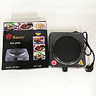 Маленькі електричні плити DOMOTEC, Плита підлогова потужна, Плита настільна емальована GH-43, фото 7