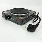 Маленькі електричні плити DOMOTEC, Плита підлогова потужна, Плита настільна емальована GH-43, фото 3