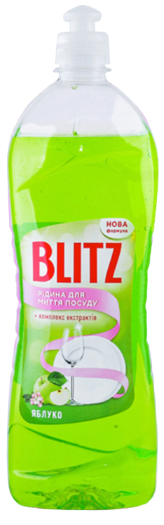 Рідина для миття посуду Бальзам Яблуко, 1 л, ТМ BLITZ