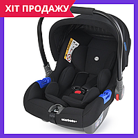 Бебикокон ME 1043 автолюлька переноска 0 - 13 кг NEWBORN+ Royal Black черный Топ