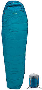 Туристичний спальник Pinguin Trekking 205 Petrol, Right Zip | Легкий, теплий, компактний | Ідеальний для походів і кемпінгу