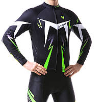 Тор! Вело костюм для мужчин X-Тiger XM-CT-013 кофта с длинным рукавом штаны Green 3XL