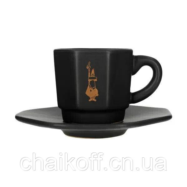 Чашка с блюдцем Bialetti  эспрессо фарфор 75 мл (Италия)