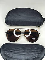 Стильные повседневные очки от солнца Aviator, Модные мужские солнцезащитные очки на лето Bulgari