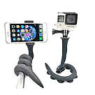 Гнучкий тримач для телефону з універсальними присосками Cute Worm Lazy Holder. Колір: чорний LZ-47, фото 7