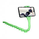 Гнучкий тримач для телефону з універсальними присосками Cute Worm Lazy Holder. Колір: зелений ZF-27, фото 3