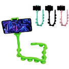 Гнучкий тримач для телефону з універсальними присосками Cute Worm Lazy Holder. Колір: зелений ZF-27, фото 7