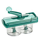 Тертка для овочів з піддоном, Ручной измельчитель овощерезка, Овочерізка для дачі ZN-77, фото 6