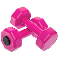 Гантели для фитнеса пластиковые Champion TA-9820-1 цвет розовый ag