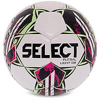 Мяч для футзала SELECT FUTSAL LIGHT DB V22 Z-LIGHT-WG цвет белый-зеленый ag