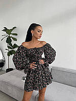 Женское платье Летнее женское платье принт Модное платье Платье женское с принтом Базовое легкое платье P&T